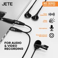 Gambar Mic Clip On Dual Output Jack JETE M2 - Clip on Audio & Recording dari JETE Authorized Store undefined 4 Tokopedia