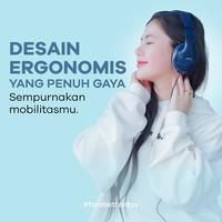 Gambar Headset | Handsfree | Headphone Bando JETE HB7 - Red dari JETE Authorized Store undefined 4 Tokopedia