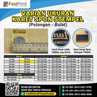 Gambar Karet Busa Spon Stempel Flash Potongan Busa Ukuran 38 MM dari FastPrint Jakarta undefined 2 Tokopedia
