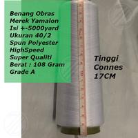 Gambar Benang Obras Benang Jahit Yamalon Isi 5000 yard ukuran 40/2 - 838 HijauSemen dari ZHUMAR JAYA INTERLINING undefined 4 Tokopedia