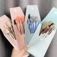 Gambar GGT Kuas Make Up 8 IN 1 Free Pouch Make Up Brush Kosmetik Travel Mini - BIRU POUCH dari Gudang Grosir Terlengkap undefined 5 Tokopedia