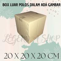 Gambar kardus box packing /box luar polos dalam ada gambar ukuran 20x20x20 cm dari legendashopp undefined 2 Tokopedia
