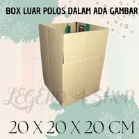 Gambar kardus box packing /box luar polos dalam ada gambar ukuran 20x20x20 cm dari legendashopp undefined 4 Tokopedia