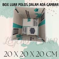 Gambar kardus box packing /box luar polos dalam ada gambar ukuran 20x20x20 cm dari legendashopp undefined 5 Tokopedia