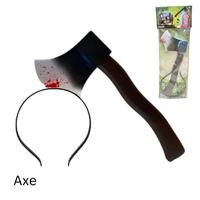Gambar Halloween bloody weapon headband knife axe/bando pisau golok kapak - Arrow dari Favor Party Supplies undefined 2 Tokopedia