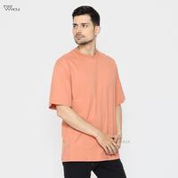 Gambar Kaos Oversize Wocla Oversized Polos Basic Tshirt - Terracotta - M dari Wocla Official undefined 2 Tokopedia