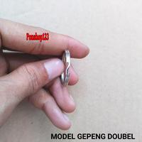 Gambar Ring gantungan kunci gepeng tebal ring ganci double ring bulat - 1Pcs 35mm GPG dari Ponshop1234 undefined 3 Tokopedia