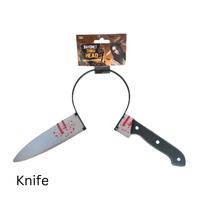 Gambar Halloween bloody weapon headband knife axe/bando pisau golok kapak - Arrow dari Favor Party Supplies undefined 4 Tokopedia