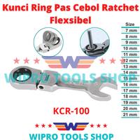 Gambar Kunci Ring Pas Cebol Ratchet Flexsible KCR-100 Wipro - 19 mm dari Wipro Tools Shop undefined 1 Tokopedia