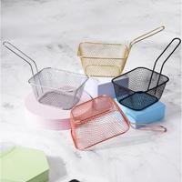 Gambar YH MINI FRYER BASKET KERANJANG SAJI FRENCH FRIES STAINLESS STEEL - Small, Gold dari Yourhomeneeds8 undefined 3 Tokopedia