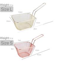 Gambar YH MINI FRYER BASKET KERANJANG SAJI FRENCH FRIES STAINLESS STEEL - Small, Gold dari Yourhomeneeds8 undefined 4 Tokopedia