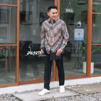Gambar batik pria lengan panjang lereng mewah katun baturaden halus lembut - S dari JAKARTA BATIKKU undefined 3 Tokopedia