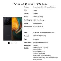 Gambar Vivo X80 Pro 12/256GB RAM 12GB+4GB Extended ROM 256GB NFCGaransi Resmi - X80-Black, FREE Bonus dari TOPMALL_JKT undefined 3 Tokopedia