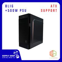 Gambar Cube GAMING BLIG + PSU 500W (Support ATX Size) dari Supply Drop ID undefined 1 Tokopedia