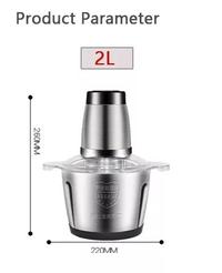Gambar Blender Kapsul 2 Liter Blender Elektrik Daging Meat Grinder Chopper dari kurakuralimpol official undefined 5 Tokopedia