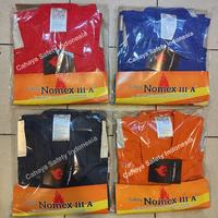 Gambar Wearpack Nomex IIIA 3A Coverall Fire Retardant Original Safety Nomex - BIRU BCA, S dari Cahaya Safety Indonesia undefined 1 Tokopedia