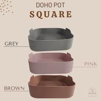 Gambar DOHO POT SQUARE - Silicone Air Fryer Pot / Airfryer Silicon Pot Kotak dari Nowela Home undefined 4 Tokopedia