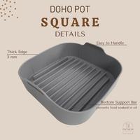Gambar DOHO POT SQUARE - Silicone Air Fryer Pot / Airfryer Silicon Pot Kotak dari Nowela Home undefined 3 Tokopedia