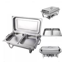 Gambar Pemanas Segi Prasmanan Jumbo 2Tray / Square Chafing Dish Jumbo 2Tray - Standart dari PerabotanDapurku undefined 2 Tokopedia