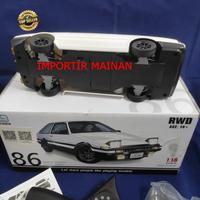 Gambar rc drift LD AE86 LED light TOYOTA corolla sprinter trueno GT RTR 1:18 - AE86 V3 red dari Importir mainan undefined 5 Tokopedia