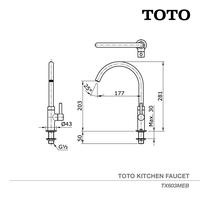 Promo TOTO Kitchen Faucet TX603MEB | Kran Cuci Piring - Kran Dapur ...
