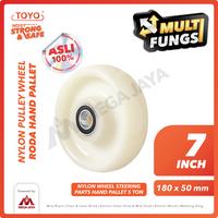 Gambar Nylon Steering Wheel / Roda Hand Pallet Nilon 180mm x 50mm 7" TOYO dari megajaya.co.id undefined 1 Tokopedia