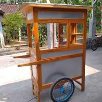Gambar Gerobak bakso malang / gerobak bakwan malang / gerobak bakwan kawi dari Gerobakkayu undefined 2 Tokopedia