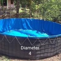 Gambar Kolam Terpal Bulat Orchid Diameter 3 Meter | Tinggi 1,2 Meter dari Terpalindo Jakarta undefined 4 Tokopedia
