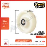 Gambar Nylon Steering Wheel / Roda Hand Pallet Nilon 180mm x 50mm 7" TOYO dari megajaya.co.id undefined 2 Tokopedia