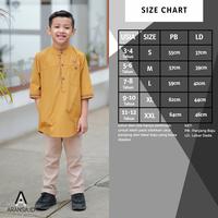 Gambar Baju Koko anak Baju muslim anak laki laki 3-12 tahun lengan 3/4 Hitam - Moka, M dari arranza.id undefined 3 Tokopedia