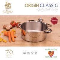 Gambar sauce pot Bima Origin classic w/tempered glass lid stainless sus304 Kaca Panci - 24cm(5,4 Liter) dari best home kitchen undefined 3 Tokopedia