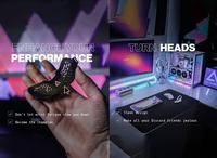 Gambar DeltaHub Gaming Mousepad Carpio G2.0 Ergonomic Keyboard Wrist Rest - S-Right-Black dari muvit-OfficialStore undefined 4 Tokopedia
