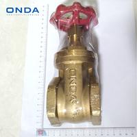Gambar ONDA Gate Valve 2" Katup Keran Stop Kran PDAM Pipa Kuningan Drat Dalam dari Sadar Jaya Maju undefined 4 Tokopedia