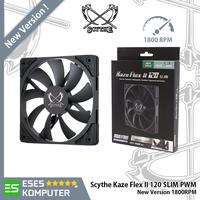 Gambar Fan Scythe Kaze Flex II 120 SLIM PWM 1800 RPM | 120mm 12CM KazeFlex dari ESES Komputer undefined 1 Tokopedia