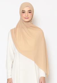 Gambar Nura Pashmina Khaki dari Fey Attire undefined 2 Tokopedia
