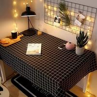Gambar taplak meja kain-segi-putih-kotak-4-6 kursi - Hitam, L 150 x T 200 dari Rindanrsfrtnn undefined 1 Tokopedia