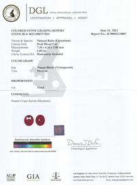 Gambar Natural HQ Batu Pigeon Blood Red Ruby Burma Mogok Myanmar 1.30 Cts dari The Luffy Permata undefined 5 Tokopedia
