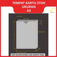 Gambar ACRYLIC TEMPAT KARTU STOK GUDANG A5 AKRILIK PENYIMPANAN STOCK CARD dari Polaris Laser Surabaya undefined 4 Tokopedia