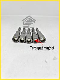 Gambar Mata Bor Sok (per pcs)/Kunci sok Kunci Roofing Magnetic Hex Nut 8 Mm - 1 Papan (5Pcs) dari Simbur Jaya undefined 5 Tokopedia