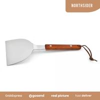 Gambar Spatula Martabak pizza tepanyaki kape burger stainless Handle Kayu - S - 22.5cm dari Northsider Coffee Shop undefined 5 Tokopedia
