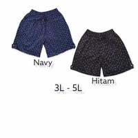 Gambar celana pendek/hotpants motif wanita big size fit max 40 - Hitam, 3L dari miseta undefined 1 Tokopedia