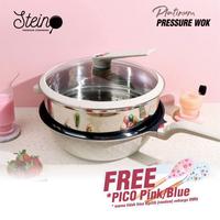 Gambar STEINCOOKWARE STEIN WOK PLATINUM PRESSURE COOKER PANCI PRESTO - beige dari WIJAYA ELEKTRONIK SEMARANG undefined 1 Tokopedia