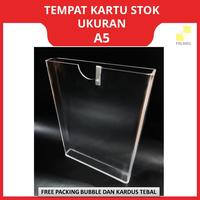 Gambar ACRYLIC TEMPAT KARTU STOK GUDANG A5 AKRILIK PENYIMPANAN STOCK CARD dari Polaris Laser Surabaya undefined 1 Tokopedia