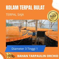 Gambar Terpal Saja Diameter 3 Tinggi 1 Meter Orchid Kolam Terpal Bulat - Putih dari HADI TERPAL MOJOKERTO undefined 1 Tokopedia