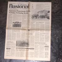 Gambar koran jadul kuno lawas Nasional tahun 1980 an dari valerio collection undefined 1 Tokopedia