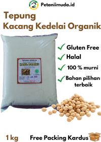 Gambar Tepung Kacang Kedelai Putih Organik 1 KG/Tepung MPASI/Tepung Gluten Fr dari Petanii Muda Official undefined 1 Tokopedia