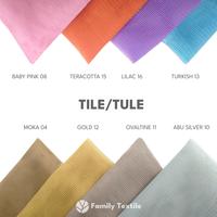 Gambar Kain Tulle Polos / Tile Polos 0.5 Meter Soft Tulle - 07-Biru Wardah dari Family Textile undefined 1 Tokopedia