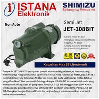 Gambar SHIMIZU SEMI JET POMPA AIR NON AUTO JET-108BIT dari ISTANA ELEKTRONIK PALEMBANG undefined 1 Tokopedia