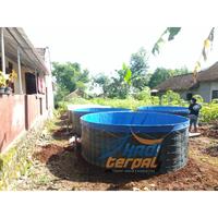 Gambar Terpal Saja Diameter 3 Tinggi 1 Meter Orchid Kolam Terpal Bulat - Putih dari HADI TERPAL MOJOKERTO undefined 5 Tokopedia
