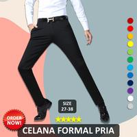 Gambar Celana Formal Pria Slim Fit Terbaru CLN 1174 - Abu Tua, 31 dari Gudang Fashion Id undefined 1 Tokopedia